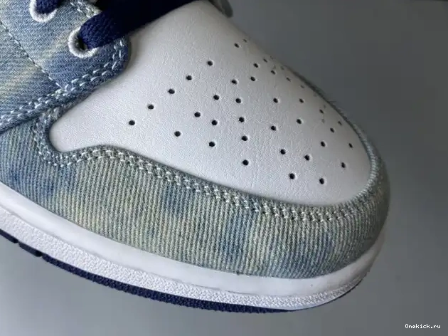 One Kick Washed Air Low Denim Jordan 1 CZ8455-100 0529